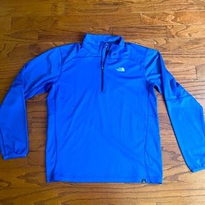 The North Face Blue 1/4 Zip Pullover